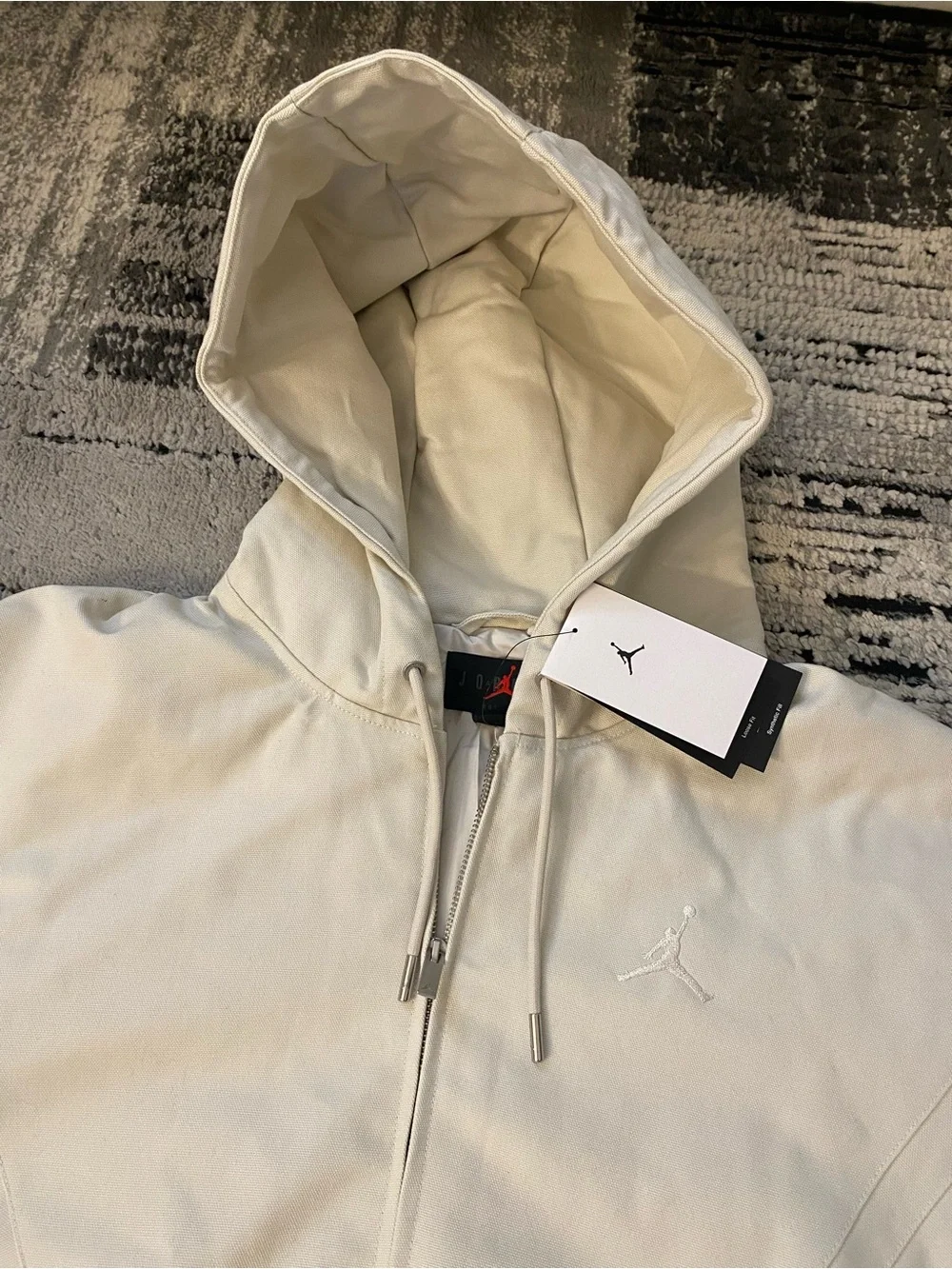 New Men’s Nike Jordan Flight Draft Hooded Jacket Large Oversized Fit